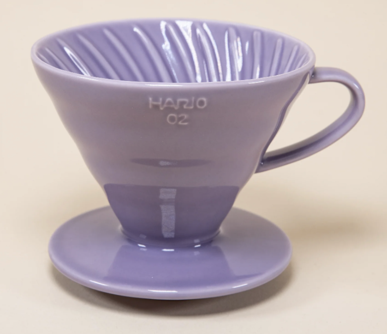 Hario V60 Ceramic Coffee Dripper, 02 Purple Heather