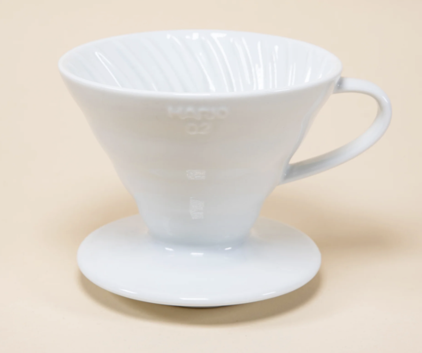 Hario V60 Ceramic Coffee Dripper, 02 White