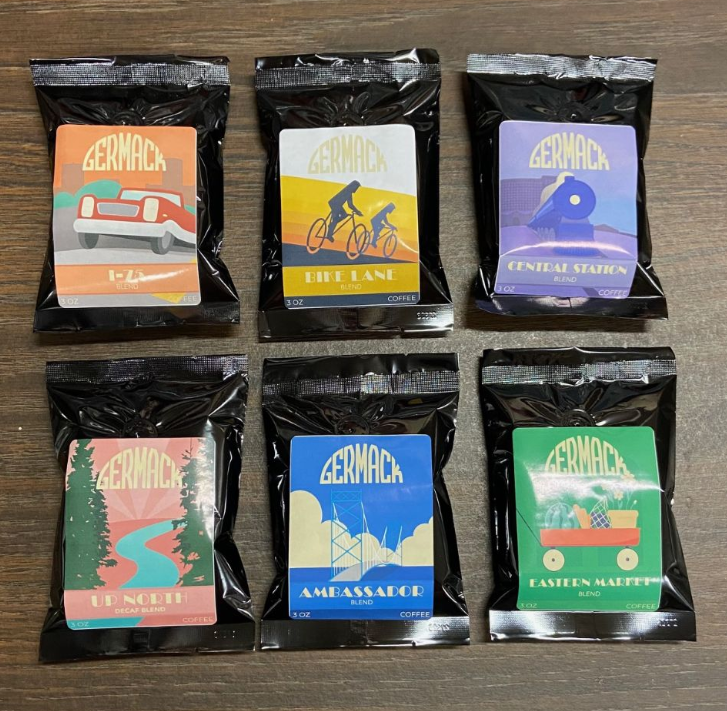 Germack Coffee 3oz - 6pack variety